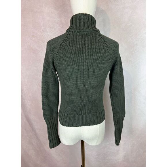 Lucky Brand 100% Cotton Cable Knit Turtleneck - Picture 2 of 6